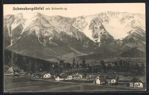 AK Puchberg am Schneeberg, Schneebergdörfel mit Schneeberg