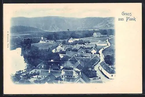 AK Plank, Blick über die Dächer des Ortes