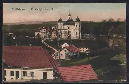 AK Stadl-Paura, Blick zur Dreifaltigkeitskirche