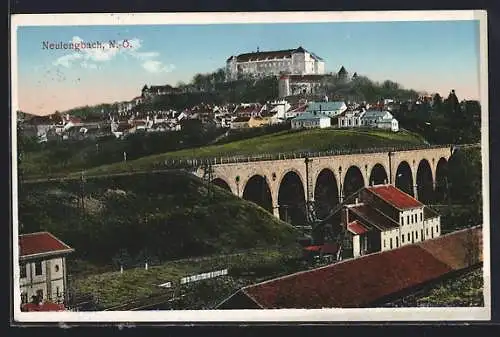 AK Neulengbach, Teilansicht mit Schloss