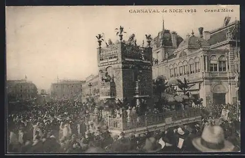 AK Nice, Carnaval 1924, Grand`Mère