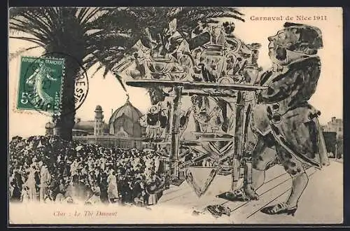 AK Nice, Carnaval 1911, Char: Le Thé Dansant