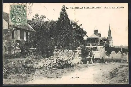 AK Le Tremblay-sur-Mauldre, Rue de la Chapelle