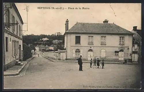 AK Septeuil, Place de la Mairie