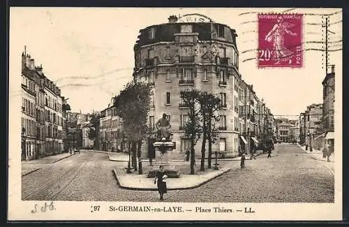 AK St-Germain-en-Laye, Place Thiers