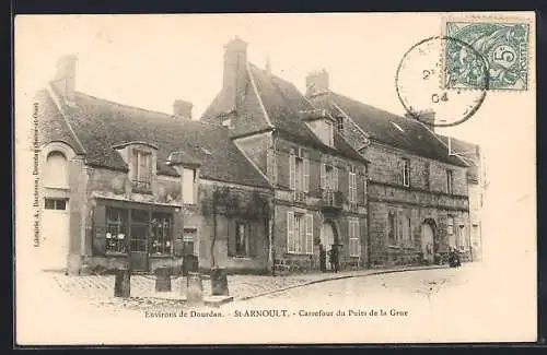 AK St-Arnoult /Dourdan, Carrefour du Puits de la Grue