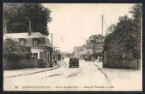 AK Saint-Cyr-l`Ècole, Entrée de Saint-Cyr, Route de Versailles