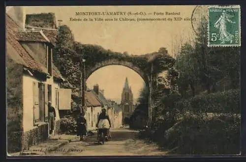 AK Montfort-l`Amaury, Porte Bardoul, Entrée de la Ville sous le Chateau