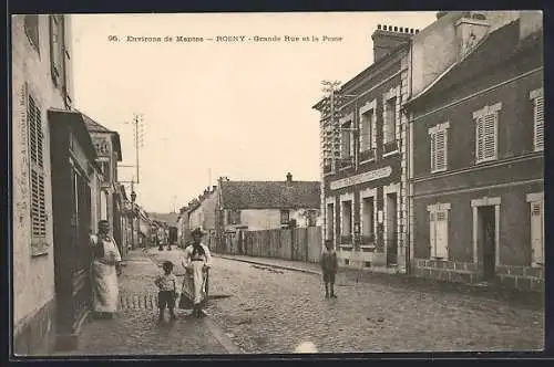 AK Rosny, Grande Rue et la Poste