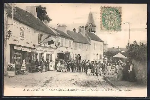 AK Saint-Nom-la-Bretèche, Le Jour de la Fête, L`Harmonie