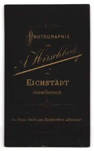 Fotografie A. Hirschbeck, Eichstätt, Osten-Vorstadt, Portrait eines Mannes in geistlicher Kleidung