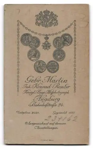 Fotografie Gebr. Martin, Augsburg, Bahnhofstr. 24, Porträt einer jungen Frau