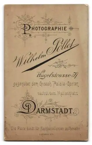 Fotografie Wilhelm Pöllot, Darmstadt, Hügelstrasse 59, Porträt eines Mannes