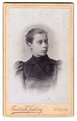 Fotografie Friedrich Imbery, St. Pölten, Schulgasse 1, Porträt einer jungen Frau