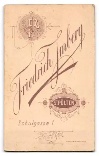 Fotografie Friedrich Imbery, St. Pölten, Schulgasse 1, Porträt einer jungen Frau
