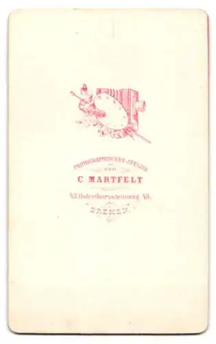 Fotografie C. Martfelt, Bremen, Osterthorsteinweg 43, Porträt eines bärtigen Mannes