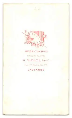 Fotografie Heer-Tschudi, Lausanne, Rue St Francois 20, Portrait eines Herrn