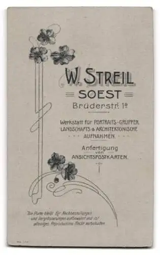 Fotografie W. Streil, Soest, Brüderstrasse 1, Porträt eines Paares