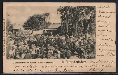 AK La Guerre Anglo-Boer, L`Enterrement du General Kock à Pretoria