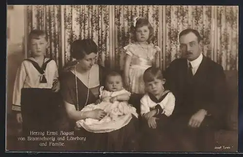 AK Herzog Ernst August von Braunschweig u. Lüneburg und Familie