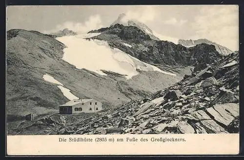 AK Stüdlhütte, Fuss des Grossglockners im Schnee