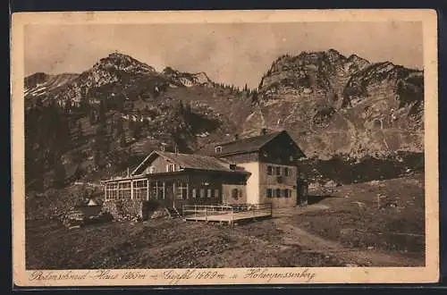 AK Bodenschneidhaus, Berghütte mit Gipfel