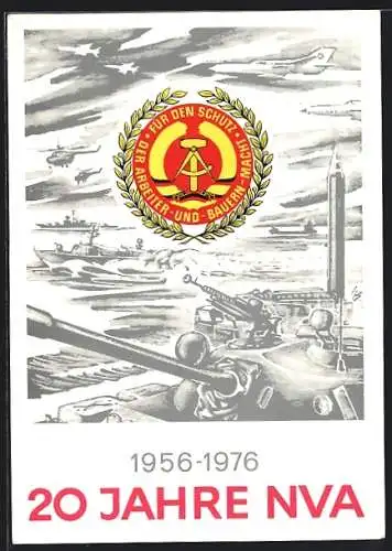 AK 20 Jahre NVA, 1956-1976, Panzer, Schnellboot, Hubschrauber