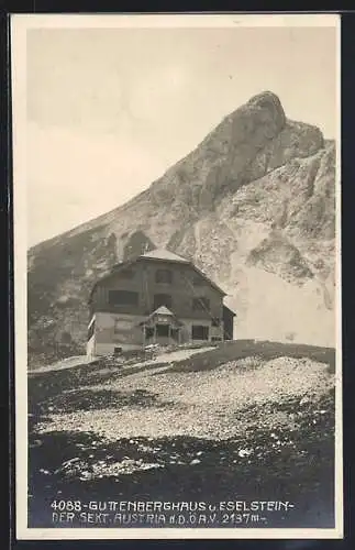 AK Guttenberghaus, Berghütte am Fusse des Eselstein