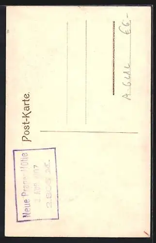 AK Neue Pragerhütte, Berghütte im Schnee