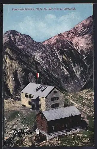 AK Lamsenjochhütte der A.V.S. Oberland