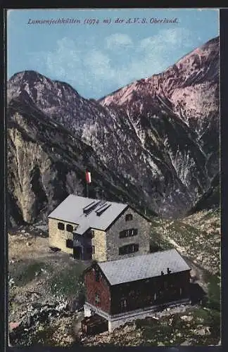 AK Lamsenjochhütte der A.V.S. Oberland