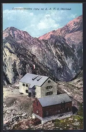 AK Lamsenjochhütte d. A. V. S. Oberland