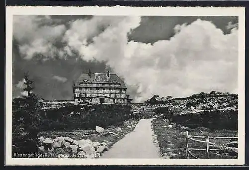 AK Riesengebirge, Blick zur Reifträgerbaude