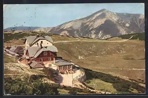 AK Ottoschutzhaus, Berghütte gegen den Schneeberg