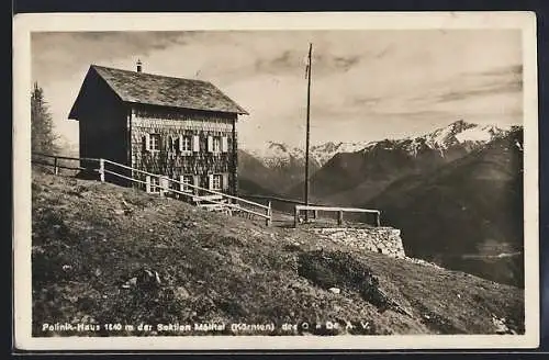 AK Polinik-Hütte, Blick ins Mölltal in Kärnten