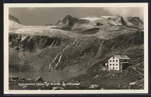 AK Rudolfshütte, Berghütte am Weissee im Stubachtal