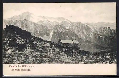 AK Landshuter Hütte mit Umgebung