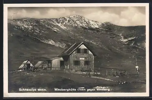 AK Windberghütte mit Windberg