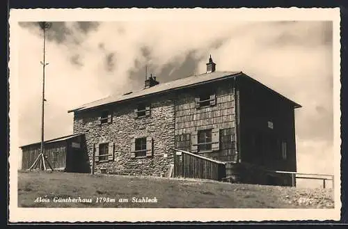 AK Alois Güntherhaus, am Stuhleck, Blick auf das Haus