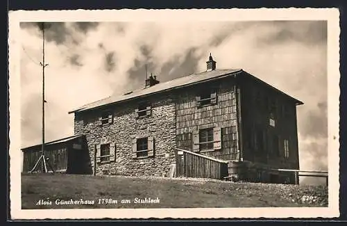 AK Alois Güntherhaus, am Stuhleck, Blick auf das Haus