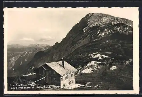 AK C. v. Stahlhaus am Torrenerjoch, Motiv mit Schneibstein