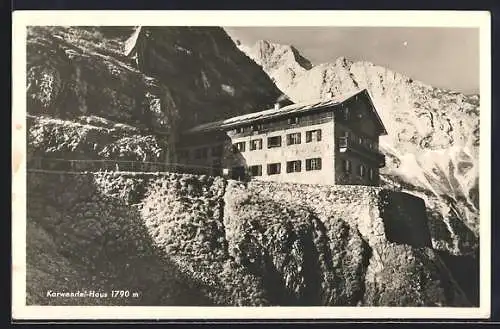 AK Karwendel-Haus, Berghütte des Zweig-Männer-Turn-Verein München des D.A.V.