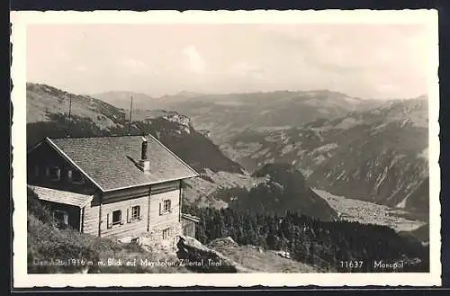 AK Gamshütte, Blick auf Mayrhofen