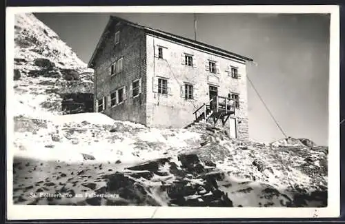 AK St. Pöltnerhütte, Blick zur Berghütte