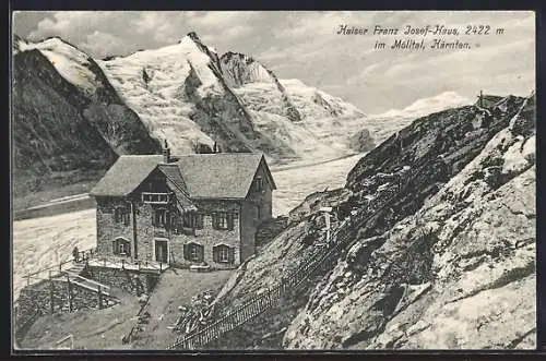 AK Kaiser-Franz Josef-Haus, Blick in das Mölltal in Kärnten