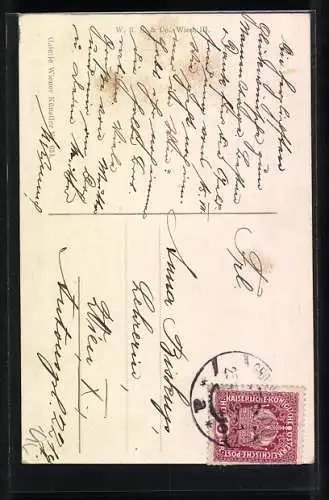 Künstler-AK Hans Zatzka: In heisser Erwartung, blondes Mädel