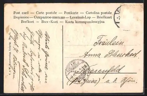 AK 100.Todestag von Schriftsteller Friedrich Schiller, 9.5.1905, Szenen aus Maria Stuart