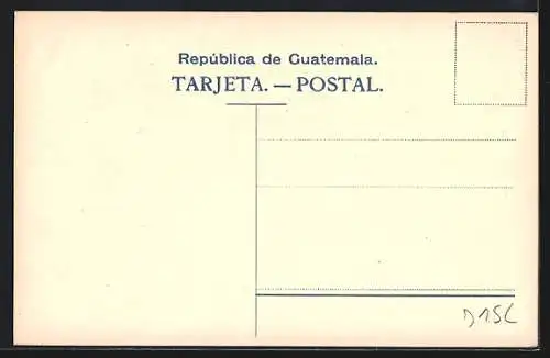 AK Guatemala, Briefmarken aus Guatemala mit Wappen