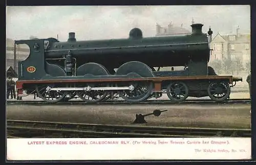 AK englische Eisenbahn, Latest Express Engine no. 49, Caledonian Railway