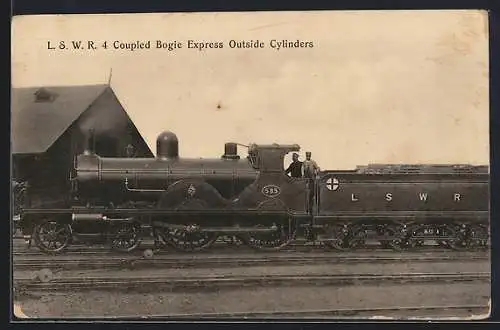 AK LSWR 4 Coupled Bogie Express Outside Cylinders, No. 585